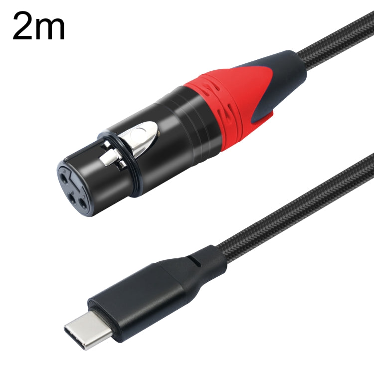 TY03RE Type-C Male to XLR Female Audio Cable for Dynamic Microphone