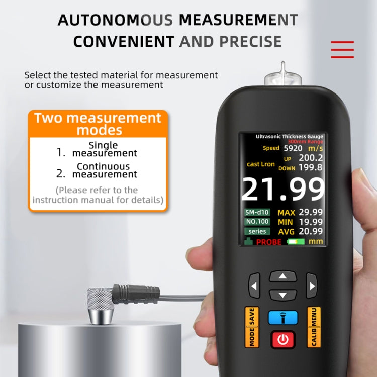 BSIDE T7 2.8 inch TFT Color Screen Ultrasonic Thickness Gauge