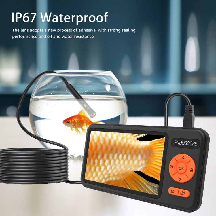 T29 5 inch IPS Screen 3.9mm Single Lens IP67 Waterproof Industrial Endoscope With Bracket