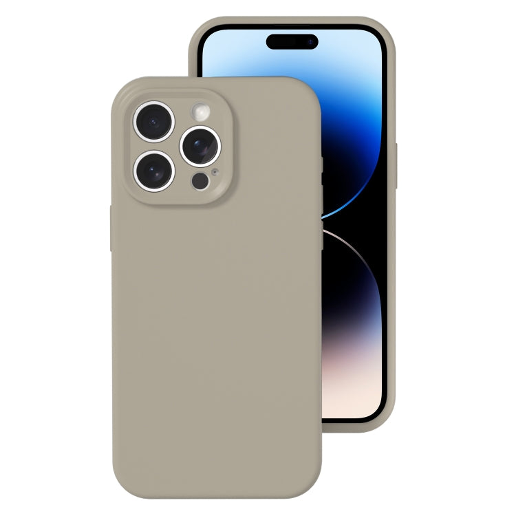 جراب هاتف بتغطية كاملة من السيليكون السائل بفتحة دقيقة، مناسب لهاتف iPhone 14 Pro