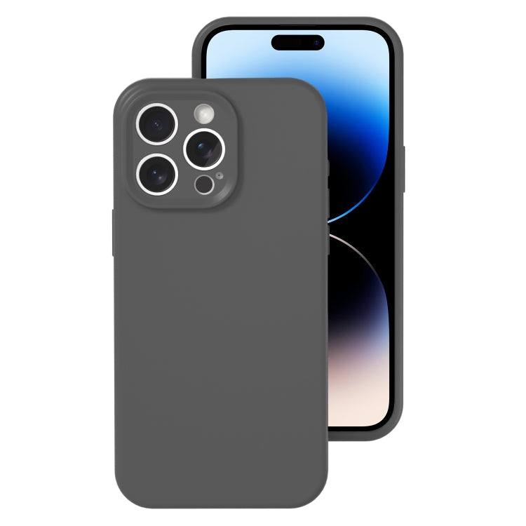 جراب هاتف بتغطية كاملة من السيليكون السائل بفتحة دقيقة، مناسب لهاتف iPhone 14 Pro
