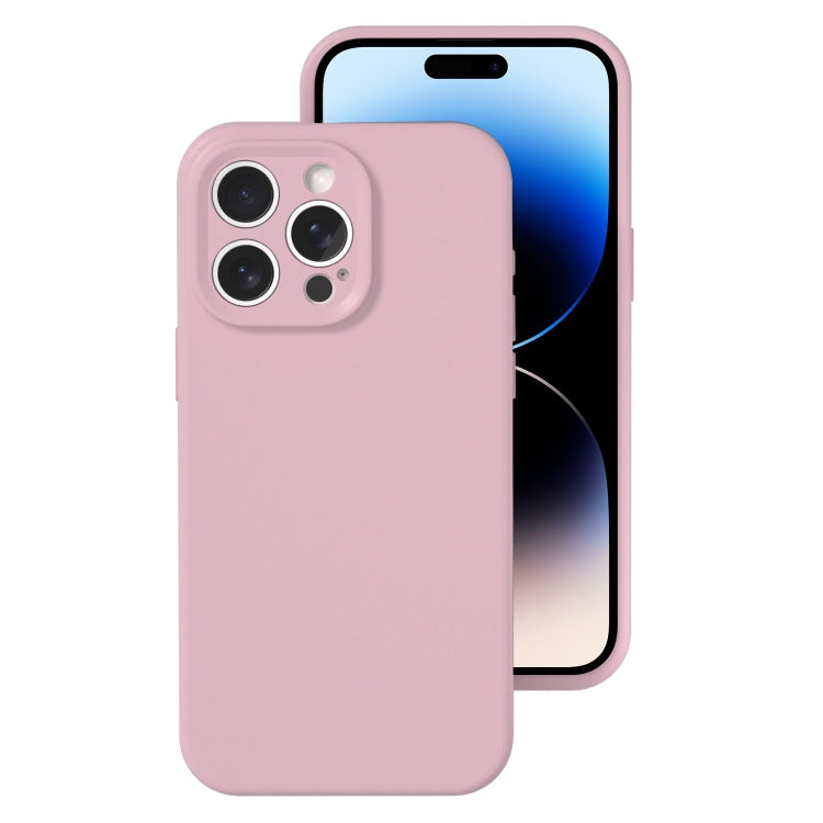 جراب هاتف بتغطية كاملة من السيليكون السائل بفتحة دقيقة، مناسب لهاتف iPhone 14 Pro