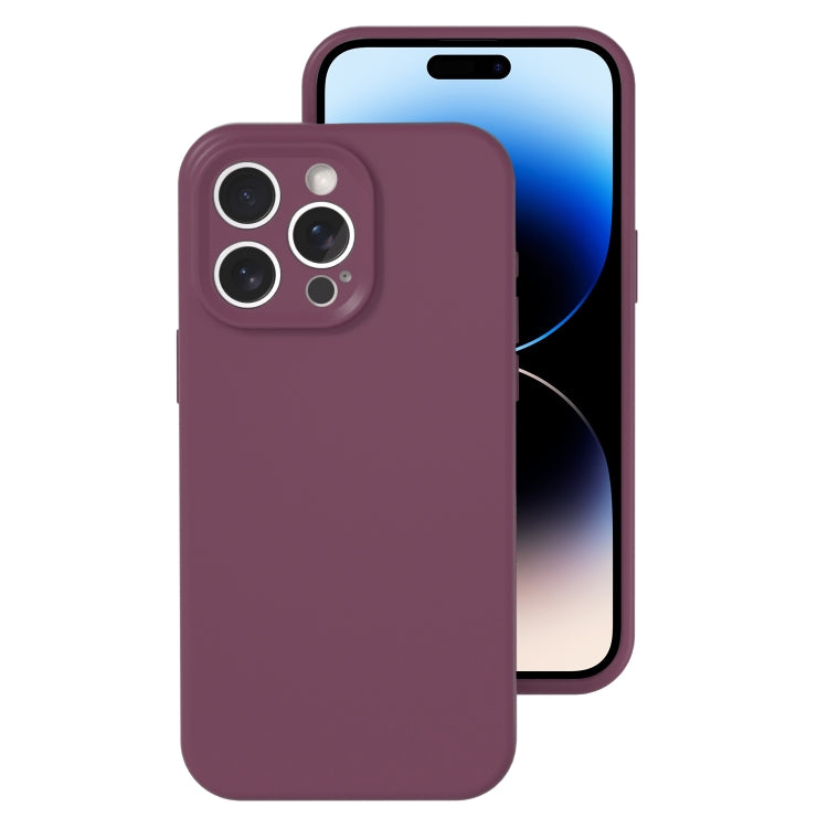 جراب هاتف بتغطية كاملة من السيليكون السائل بفتحة دقيقة، مناسب لهاتف iPhone 14 Pro