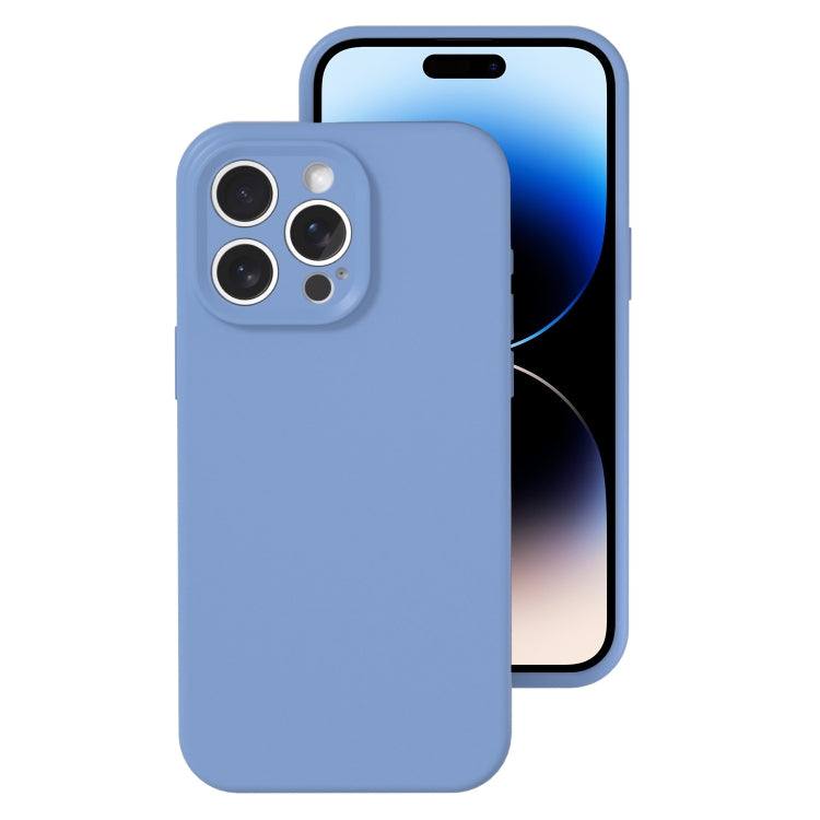 جراب هاتف بتغطية كاملة من السيليكون السائل بفتحة دقيقة، مناسب لهاتف iPhone 14 Pro