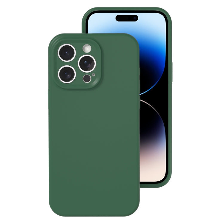 جراب هاتف من السيليكون السائل بفتحة دقيقة، بلون هلامي، بتغطية كاملة، لهاتف iPhone 14 Pro Max