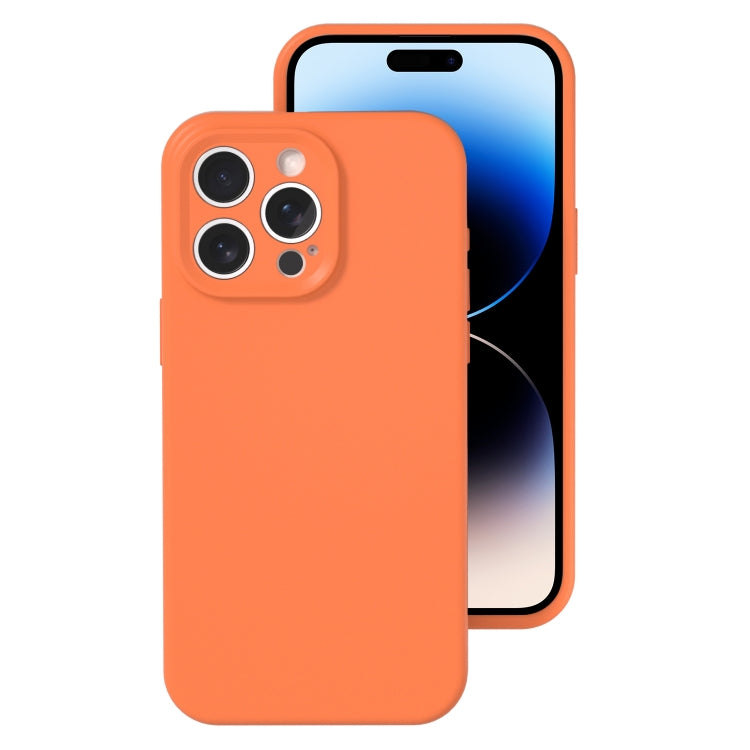 جراب هاتف من السيليكون السائل بفتحة دقيقة، بلون هلامي، بتغطية كاملة، لهاتف iPhone 14 Pro Max