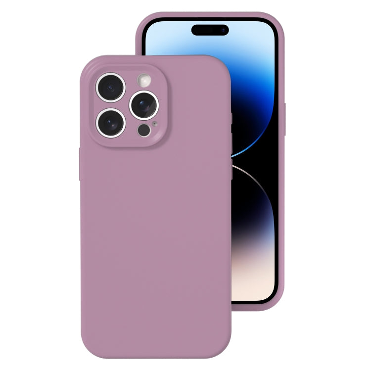 جراب هاتف من السيليكون السائل بفتحة دقيقة، بلون هلامي، بتغطية كاملة، لهاتف iPhone 14 Pro Max