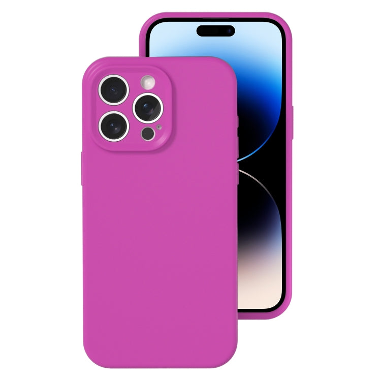 جراب هاتف من السيليكون السائل بفتحة دقيقة، بلون هلامي، بتغطية كاملة، لهاتف iPhone 14 Pro Max