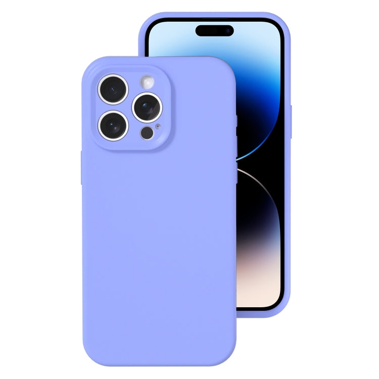 جراب هاتف من السيليكون السائل بفتحة دقيقة، بلون هلامي، بتغطية كاملة، لهاتف iPhone 14 Pro Max
