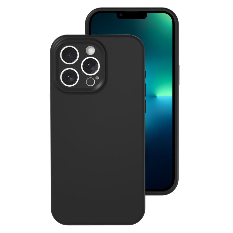 جراب هاتف من السيليكون السائل بفتحة دقيقة، بلون هلامي، بتغطية كاملة، لهاتف iPhone 13 Pro Max