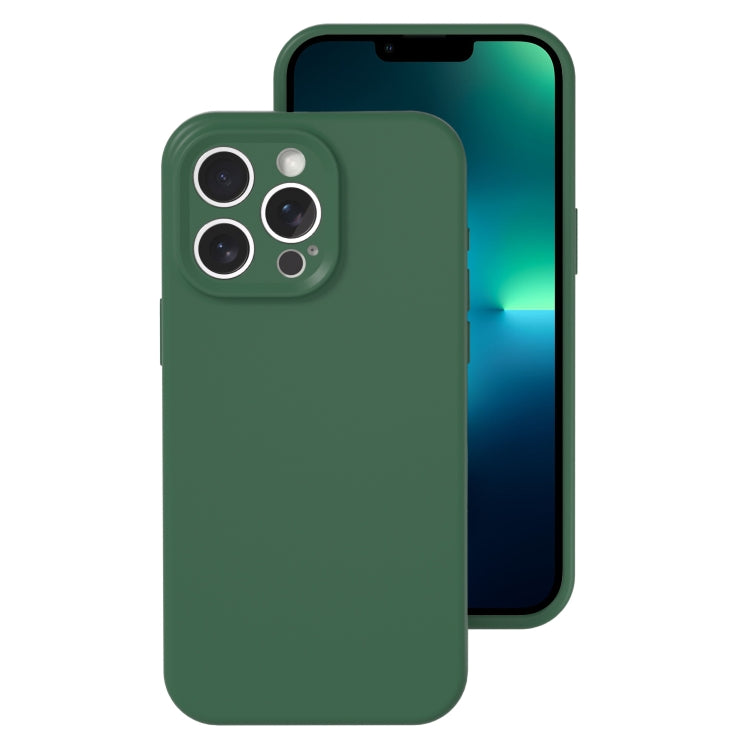 جراب هاتف من السيليكون السائل بفتحة دقيقة، بلون هلامي، بتغطية كاملة، لهاتف iPhone 13 Pro Max