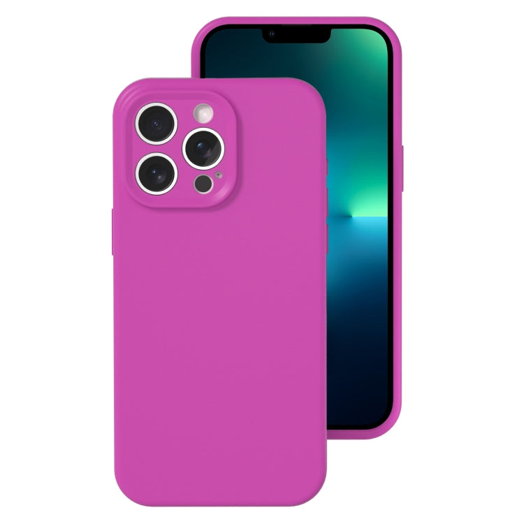 جراب هاتف من السيليكون السائل بفتحة دقيقة، بلون هلامي، بتغطية كاملة، لهاتف iPhone 13 Pro Max