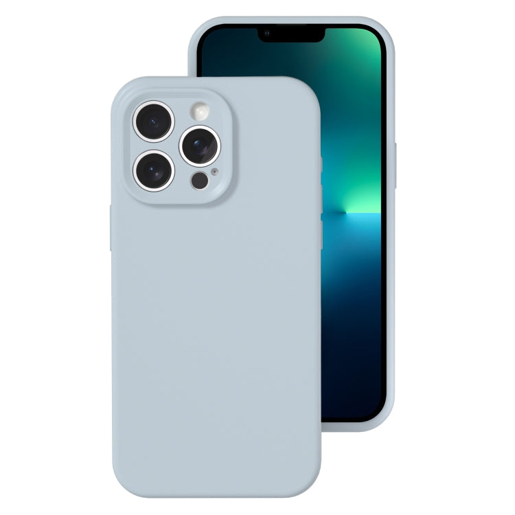 جراب هاتف من السيليكون السائل بفتحة دقيقة، بلون هلامي، بتغطية كاملة، لهاتف iPhone 13 Pro Max
