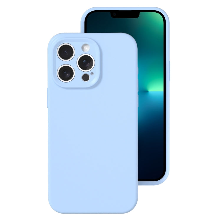 جراب هاتف من السيليكون السائل بفتحة دقيقة، بلون هلامي، بتغطية كاملة، لهاتف iPhone 13 Pro Max