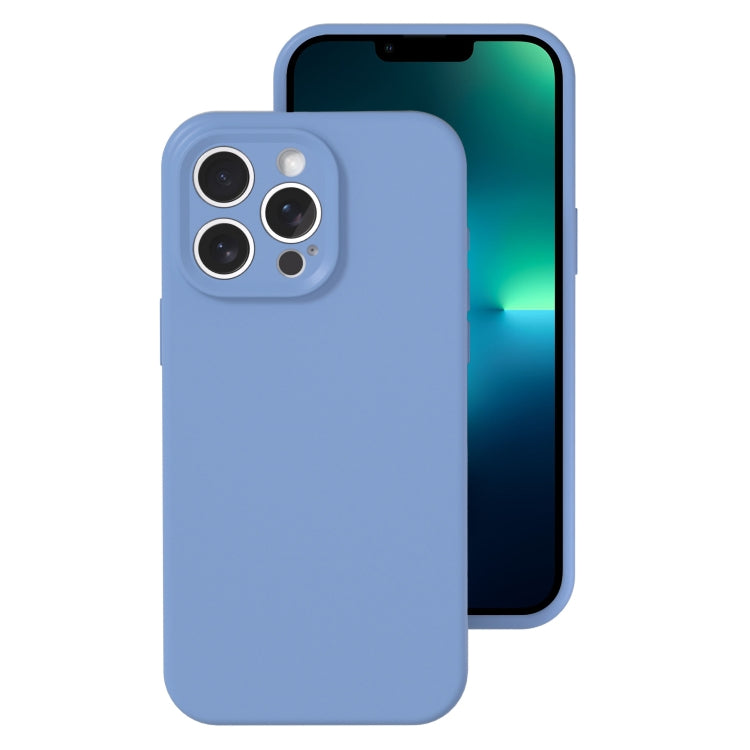 جراب هاتف من السيليكون السائل بفتحة دقيقة، بلون هلامي، بتغطية كاملة، لهاتف iPhone 13 Pro Max