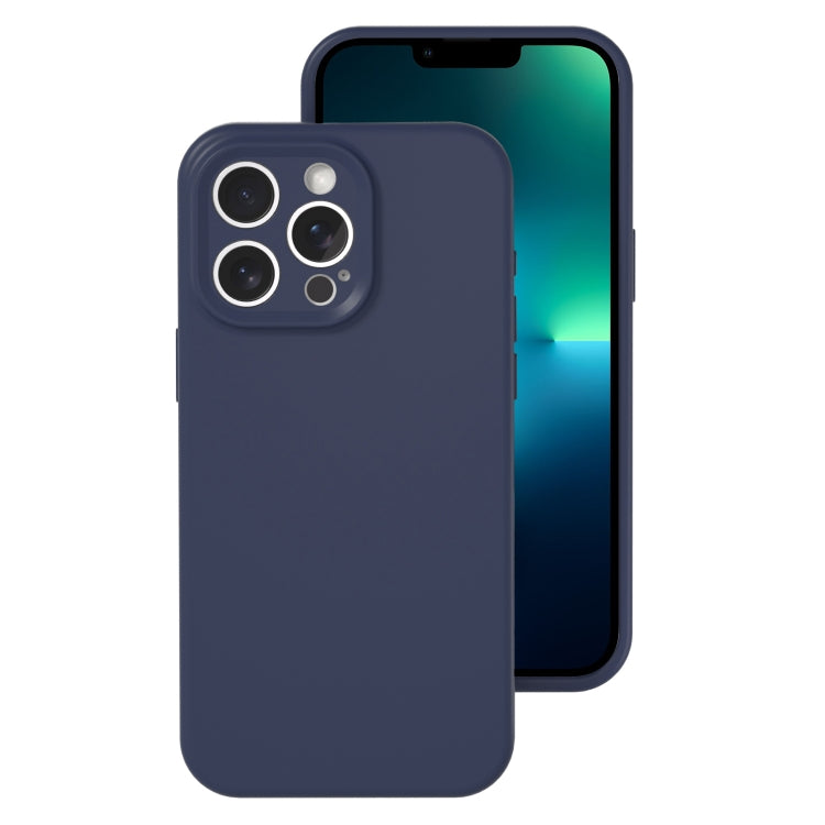 جراب هاتف من السيليكون السائل بفتحة دقيقة، بلون هلامي، بتغطية كاملة، لهاتف iPhone 13 Pro Max