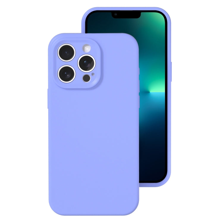 جراب هاتف من السيليكون السائل بفتحة دقيقة، بلون هلامي، بتغطية كاملة، لهاتف iPhone 13 Pro Max