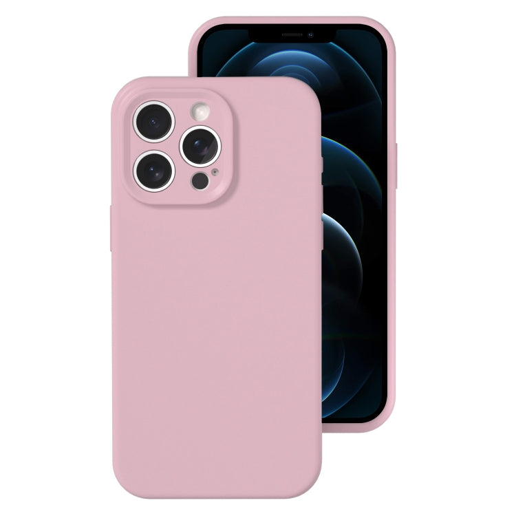 جراب هاتف من السيليكون السائل بفتحة دقيقة، بلون هلامي، بتغطية كاملة، لهاتف iPhone 12 Pro Max