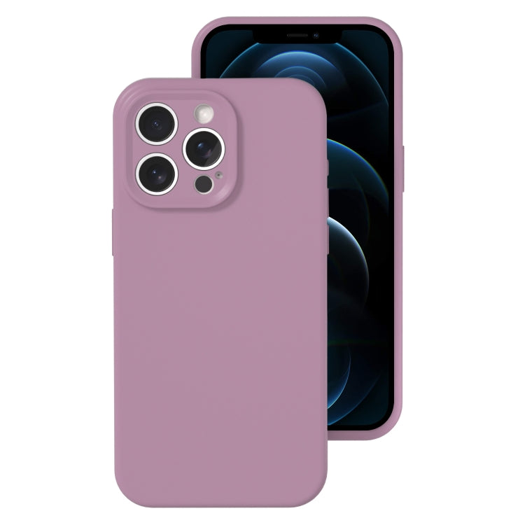 جراب هاتف من السيليكون السائل بفتحة دقيقة، بلون هلامي، بتغطية كاملة، لهاتف iPhone 12 Pro Max