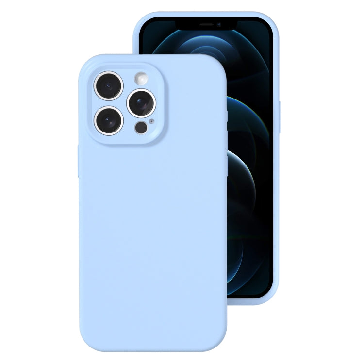 جراب هاتف من السيليكون السائل بفتحة دقيقة، بلون هلامي، بتغطية كاملة، لهاتف iPhone 12 Pro Max