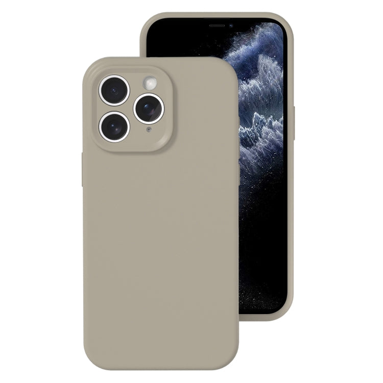 جراب هاتف من السيليكون السائل بفتحة دقيقة، بلون هلامي، بتغطية كاملة، لهاتف iPhone 11 Pro Max