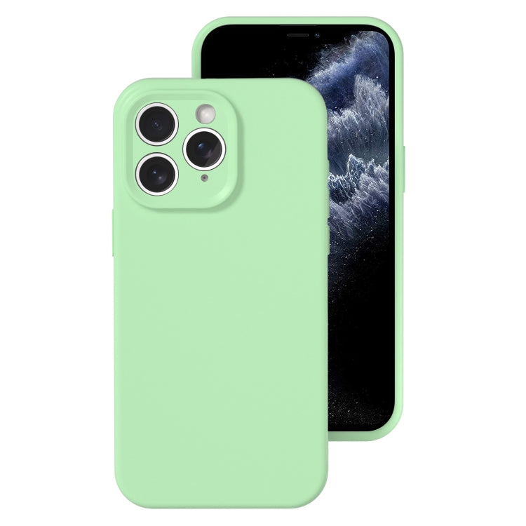 جراب هاتف من السيليكون السائل بفتحة دقيقة، بلون هلامي، بتغطية كاملة، لهاتف iPhone 11 Pro Max