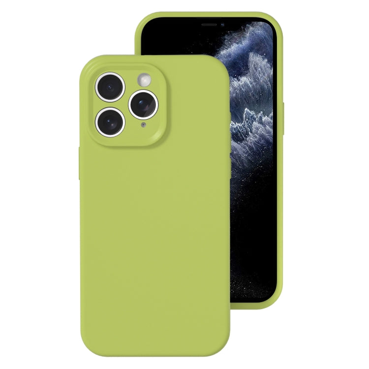 جراب هاتف من السيليكون السائل بفتحة دقيقة، بلون هلامي، بتغطية كاملة، لهاتف iPhone 11 Pro Max