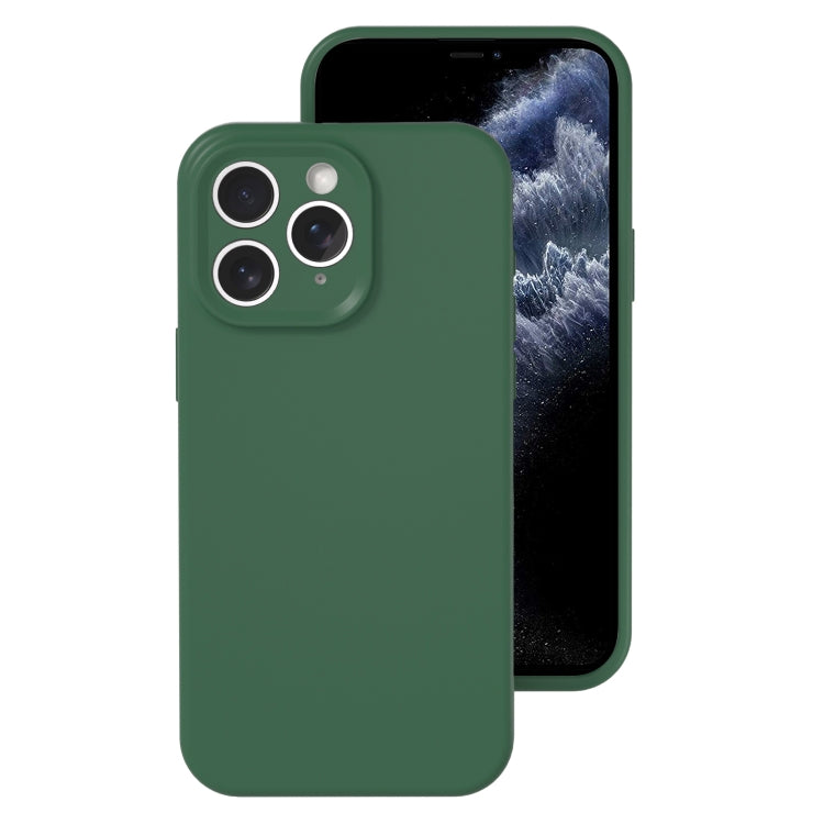 جراب هاتف من السيليكون السائل بفتحة دقيقة، بلون هلامي، بتغطية كاملة، لهاتف iPhone 11 Pro Max