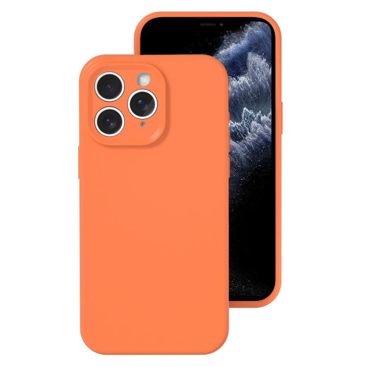 جراب هاتف من السيليكون السائل بفتحة دقيقة، بلون هلامي، بتغطية كاملة، لهاتف iPhone 11 Pro Max