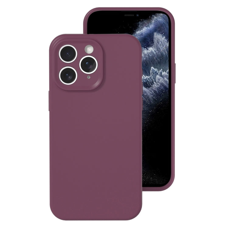 جراب هاتف من السيليكون السائل بفتحة دقيقة، بلون هلامي، بتغطية كاملة، لهاتف iPhone 11 Pro Max