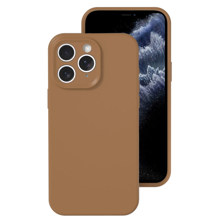 جراب هاتف بتغطية كاملة من السيليكون السائل بفتحة دقيقة، مناسب لهاتف iPhone 11 Pro