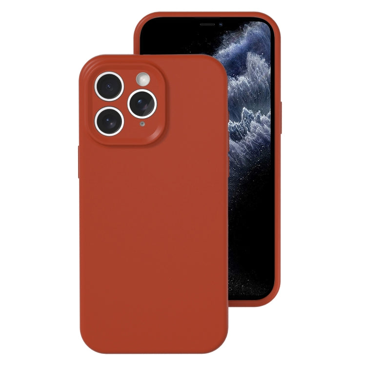 جراب هاتف بتغطية كاملة من السيليكون السائل بفتحة دقيقة، مناسب لهاتف iPhone 11 Pro