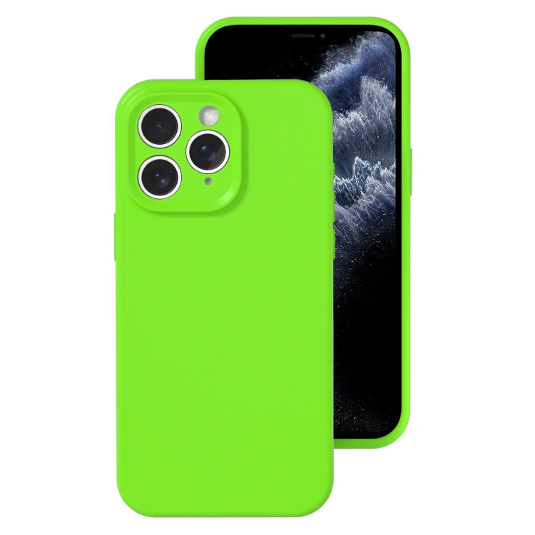 جراب هاتف بتغطية كاملة من السيليكون السائل بفتحة دقيقة، مناسب لهاتف iPhone 11 Pro