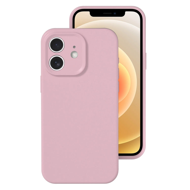جراب هاتف بتغطية كاملة بلون هلامي من السيليكون السائل بفتحة دقيقة، مناسب لهاتف iPhone 12