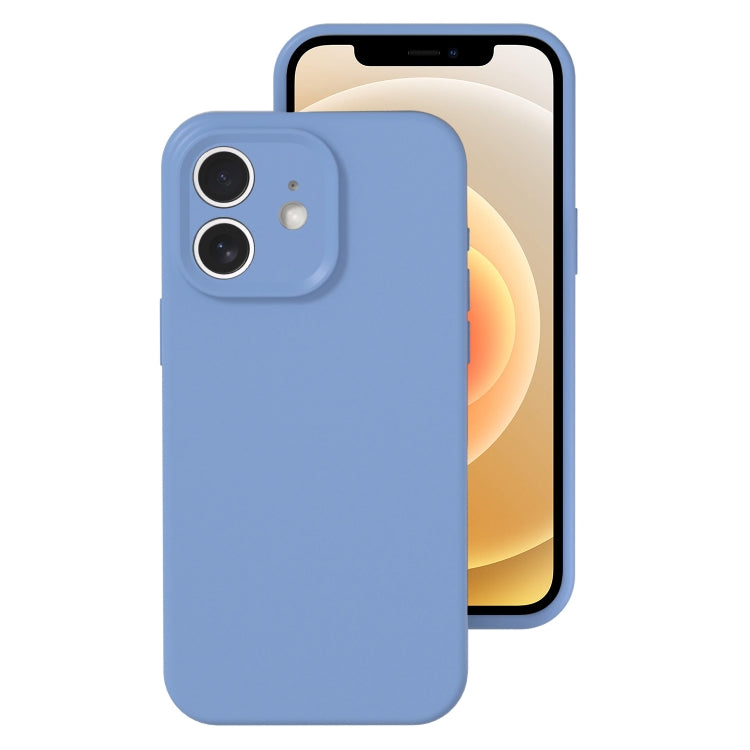 جراب هاتف بتغطية كاملة بلون هلامي من السيليكون السائل بفتحة دقيقة، مناسب لهاتف iPhone 12