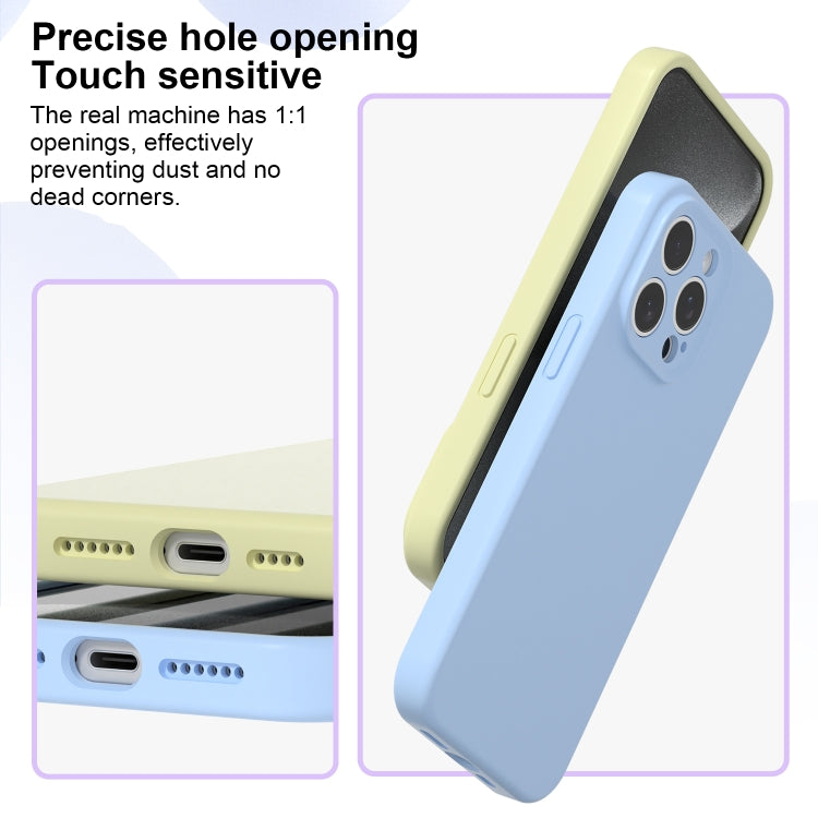 جراب هاتف من السيليكون السائل بفتحة دقيقة، بلون هلامي، بتغطية كاملة، لهاتف iPhone 11 Pro Max