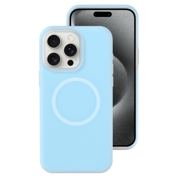 جراب هاتف مغناطيسي من السيليكون السائل الهلامي، مناسب لأجهزة iPhone 15 Pro Max وiPhone 15 Pro وiPhone 15 Plus وiPhone 15