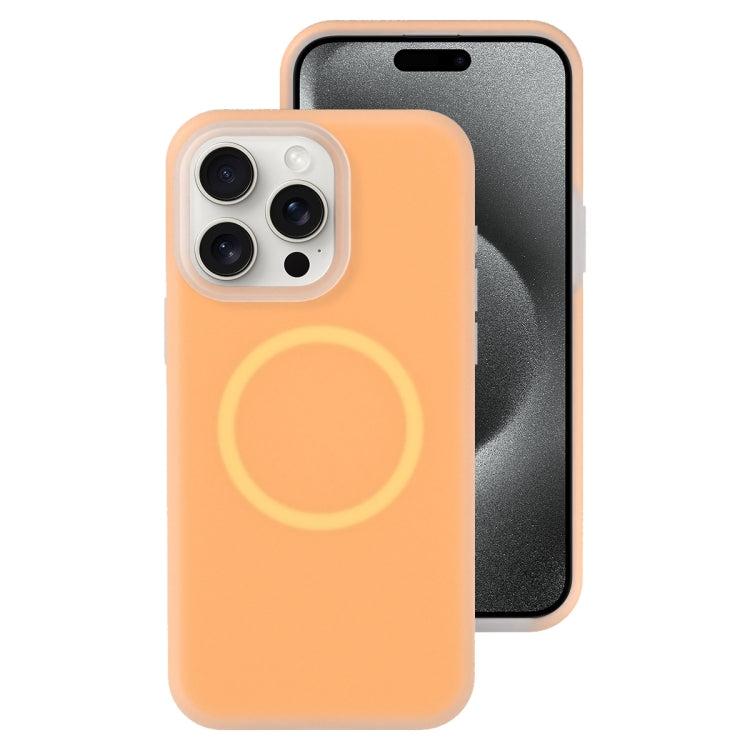 جراب هاتف مغناطيسي من السيليكون السائل الهلامي، مناسب لأجهزة iPhone 15 Pro Max وiPhone 15 Pro وiPhone 15 Plus وiPhone 15