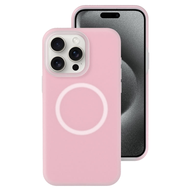 جراب هاتف مغناطيسي من السيليكون السائل الهلامي، مناسب لأجهزة iPhone 15 Pro Max وiPhone 15 Pro وiPhone 15 Plus وiPhone 15