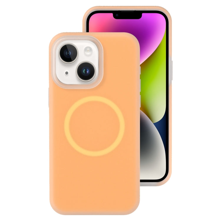 جراب هاتف مغناطيسي من السيليكون السائل الهلامي، مناسب لأجهزة iPhone 14 Plus وiPhone 14 وiPhone 14 Pro وiPhone 14 Pro Max