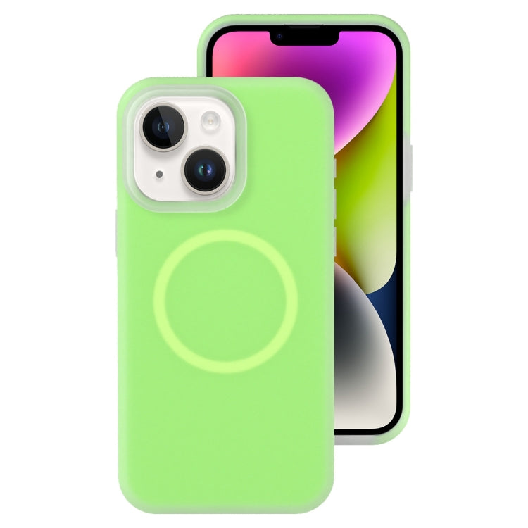 جراب هاتف مغناطيسي من السيليكون السائل الهلامي، مناسب لأجهزة iPhone 14 Plus وiPhone 14 وiPhone 14 Pro وiPhone 14 Pro Max