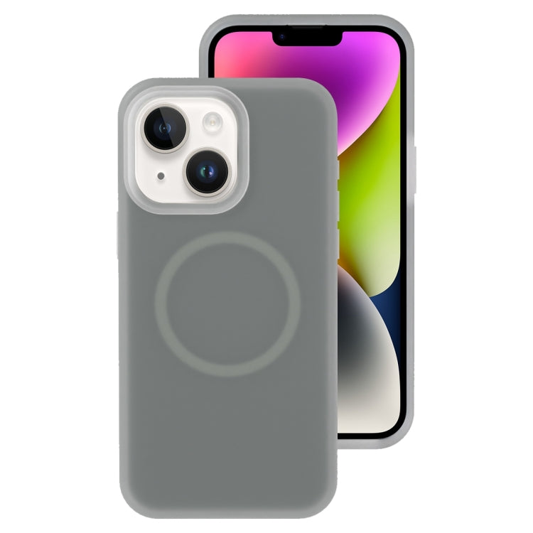 جراب هاتف مغناطيسي من السيليكون السائل الهلامي، مناسب لأجهزة iPhone 14 Plus وiPhone 14 وiPhone 14 Pro وiPhone 14 Pro Max