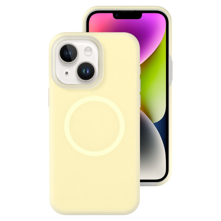 جراب هاتف مغناطيسي من السيليكون السائل الهلامي، مناسب لأجهزة iPhone 14 Plus وiPhone 14 وiPhone 14 Pro وiPhone 14 Pro Max