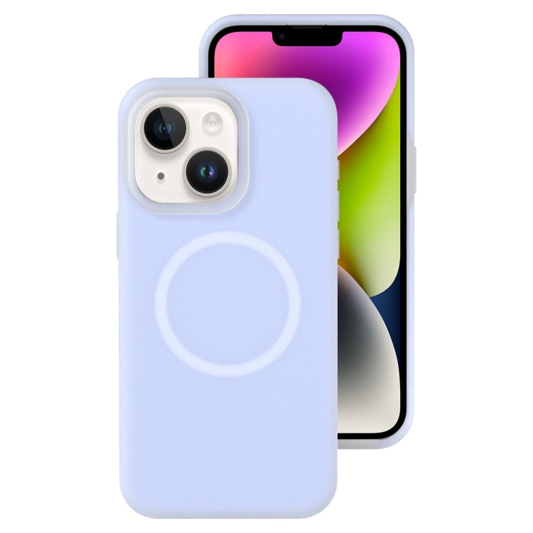 جراب هاتف مغناطيسي من السيليكون السائل الهلامي، مناسب لأجهزة iPhone 14 Plus وiPhone 14 وiPhone 14 Pro وiPhone 14 Pro Max