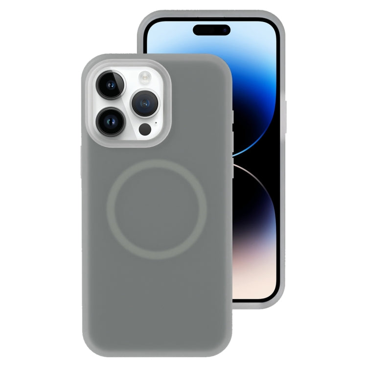 جراب هاتف مغناطيسي من السيليكون السائل الهلامي، مناسب لأجهزة iPhone 14 Plus وiPhone 14 وiPhone 14 Pro وiPhone 14 Pro Max