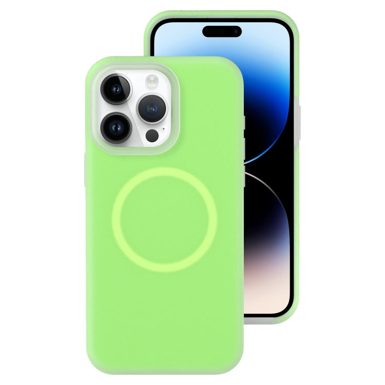 جراب هاتف مغناطيسي من السيليكون السائل الهلامي، مناسب لأجهزة iPhone 14 Plus وiPhone 14 وiPhone 14 Pro وiPhone 14 Pro Max