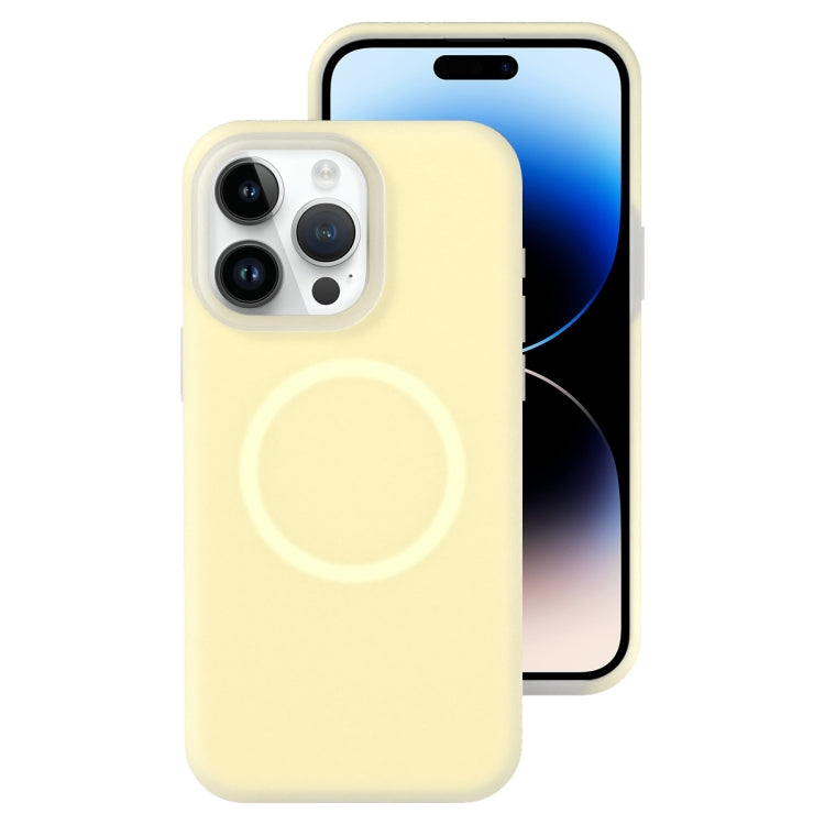 جراب هاتف مغناطيسي من السيليكون السائل الهلامي، مناسب لأجهزة iPhone 14 Plus وiPhone 14 وiPhone 14 Pro وiPhone 14 Pro Max