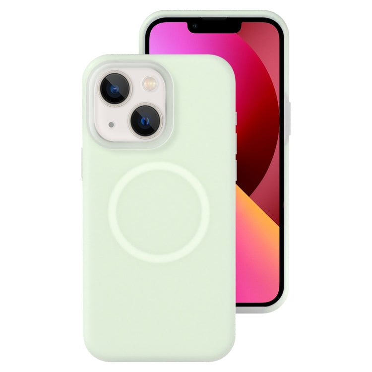 جراب هاتف مغناطيسي من السيليكون السائل الهلامي، مناسب لهاتف iPhone 13 Pro Max، وiPhone 13 Pro، وiPhone 13، وiPhone 12