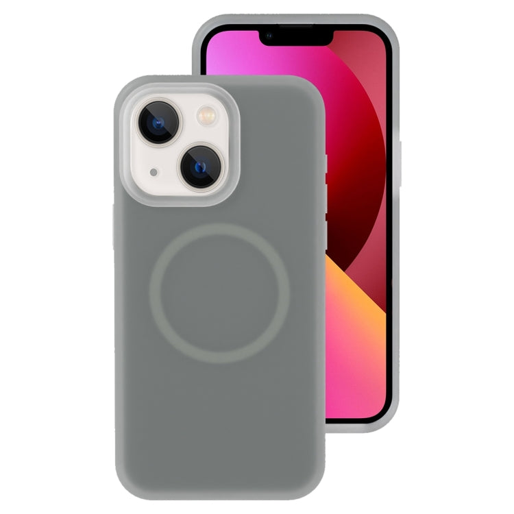 جراب هاتف مغناطيسي من السيليكون السائل الهلامي، مناسب لهاتف iPhone 13 Pro Max، وiPhone 13 Pro، وiPhone 13، وiPhone 12