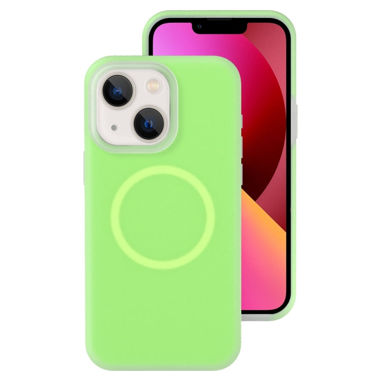 جراب هاتف مغناطيسي من السيليكون السائل الهلامي، مناسب لهاتف iPhone 13 Pro Max، وiPhone 13 Pro، وiPhone 13، وiPhone 12